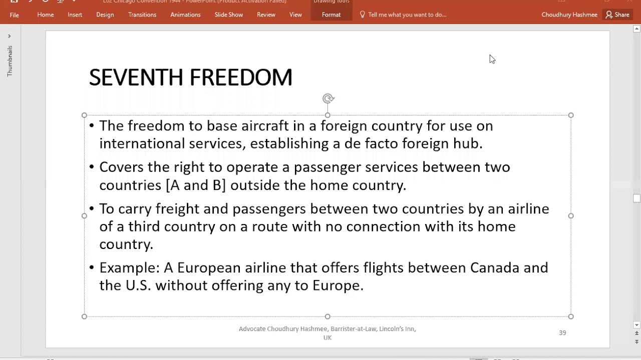 Lecture Chicago Convention 1944 Part 04