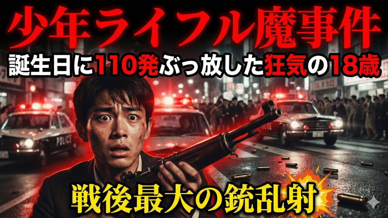 少年ライフル魔事件の全貌！1965年 座間・渋谷銃乱射の衝撃実話