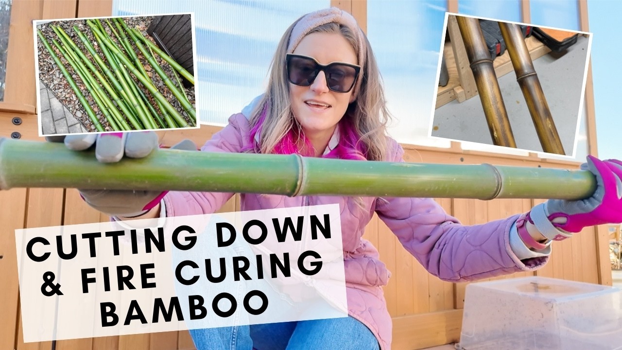 How to heat cure bamboo to increase its durability in the garden