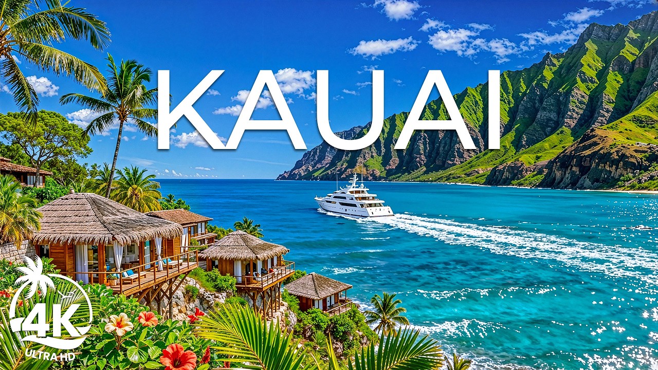 Kauai 4K UHD – Hawaii’s Wild Garden Isle of Misty Valleys, Ocean Cliffs and Green Landscapes