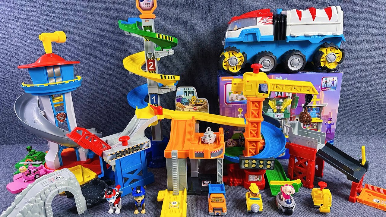 13 Minutes Satisfying with Unboxing | Engineering track vehicle and Paw Patrol set ASMR Review Toys
