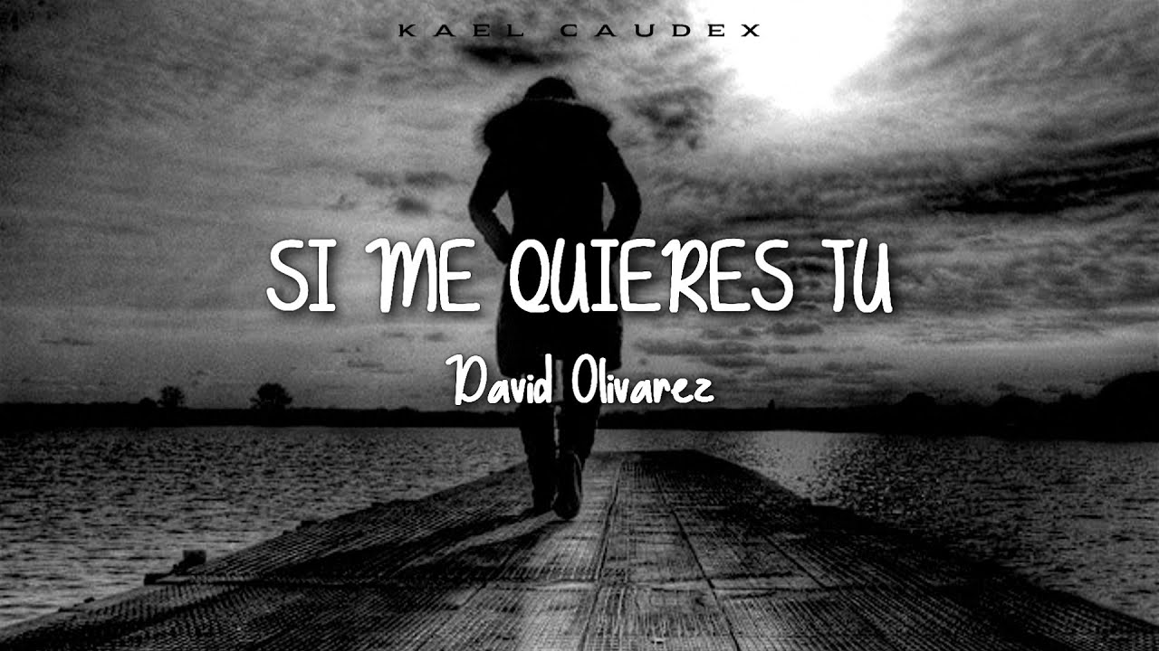 Si Me Quieres Tu - David Olivarez (Letra)