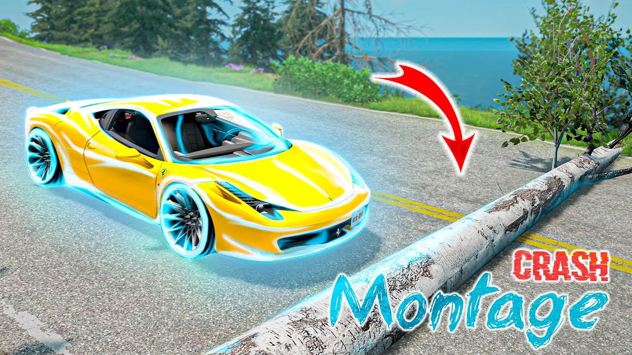 Cars vs Fallen Tree #6 😱 &ndash; BeamNG.Drive