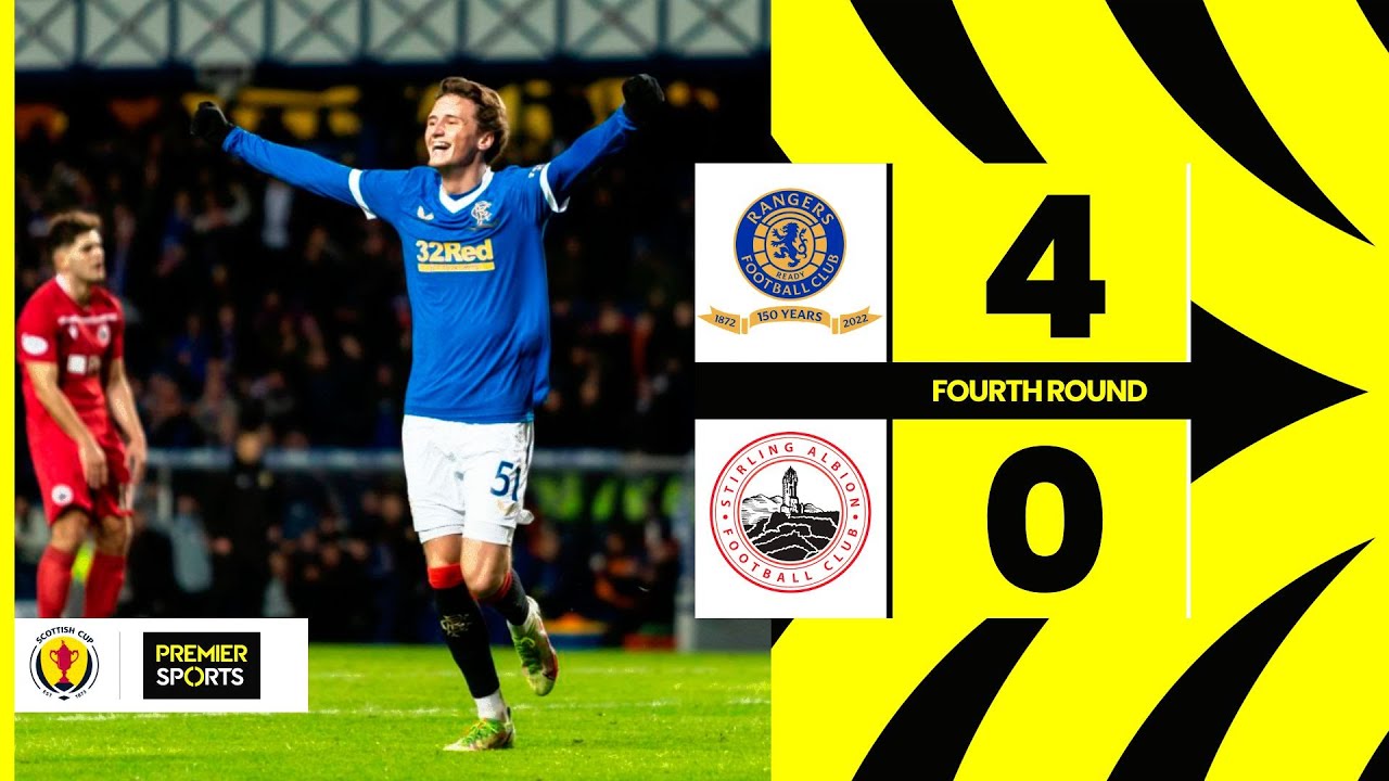 HIGHLIGHTS | Rangers 4-0 Stirling Albion | Alex Lowry stars on debut in Scottish Cup