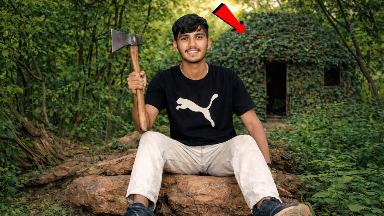  We Built a Secret Room in Deep Jungle |Overnight Survival Challenge