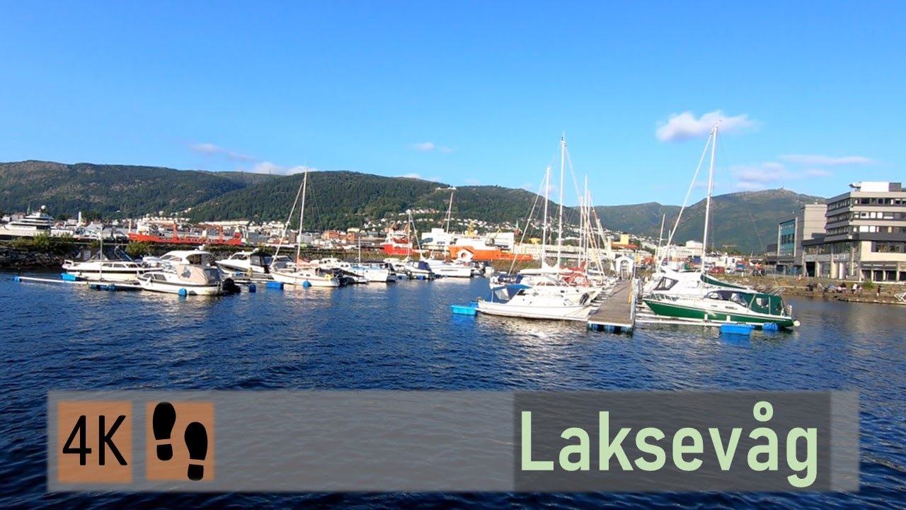 Walk in Bergen Laksevåg 🇳🇴 | 4K·60p | Norwegian Suburbs at the Fjord