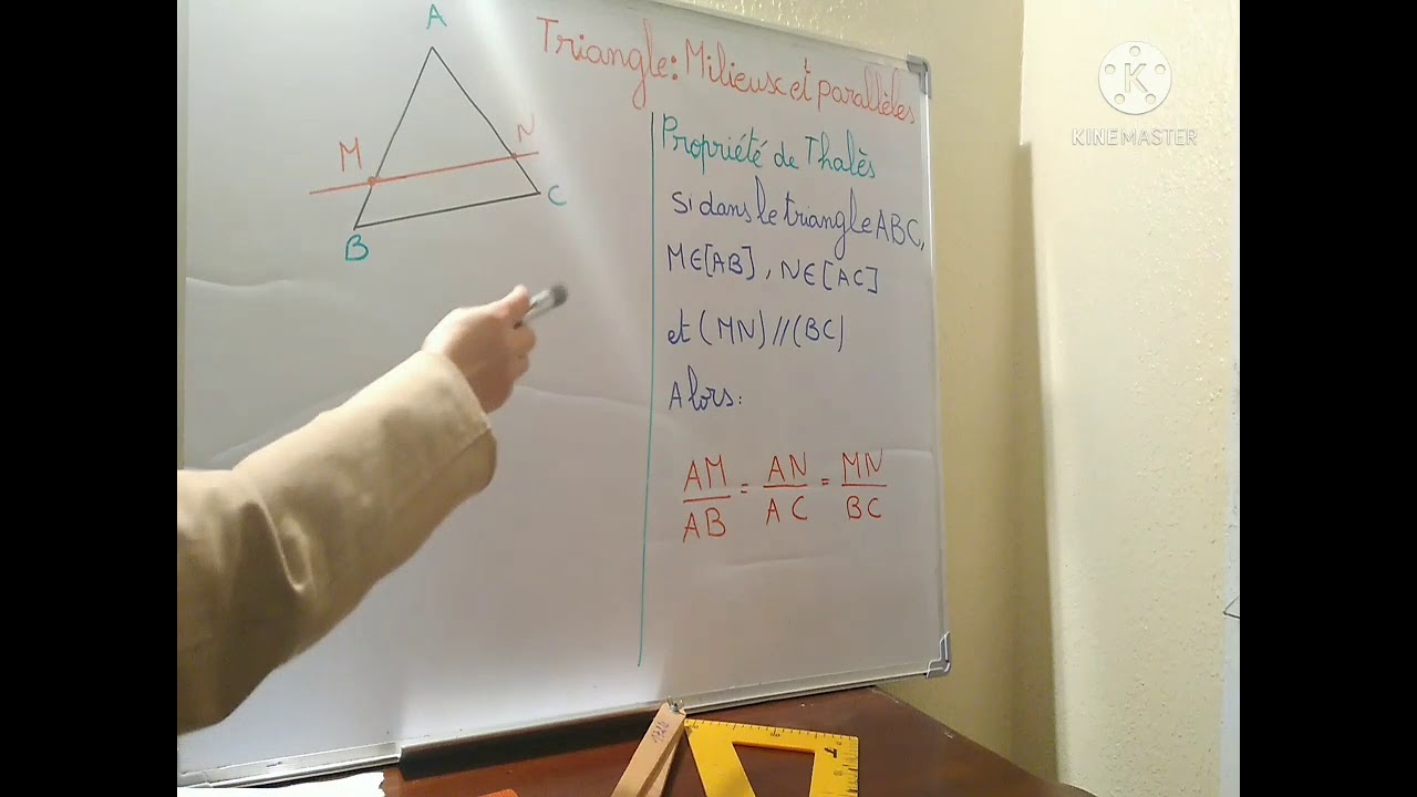 2éme année collège / triangle : milieux et parallèles ( partie 2)