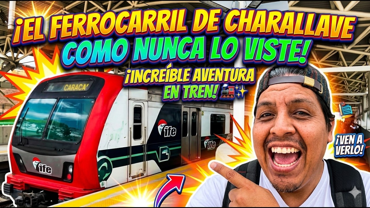 ¿¡EL TREN MÁS MODERNO DE VENEZUELA!? Mi INCREÍBLE Viaje a Charallave (IFE) 🚂