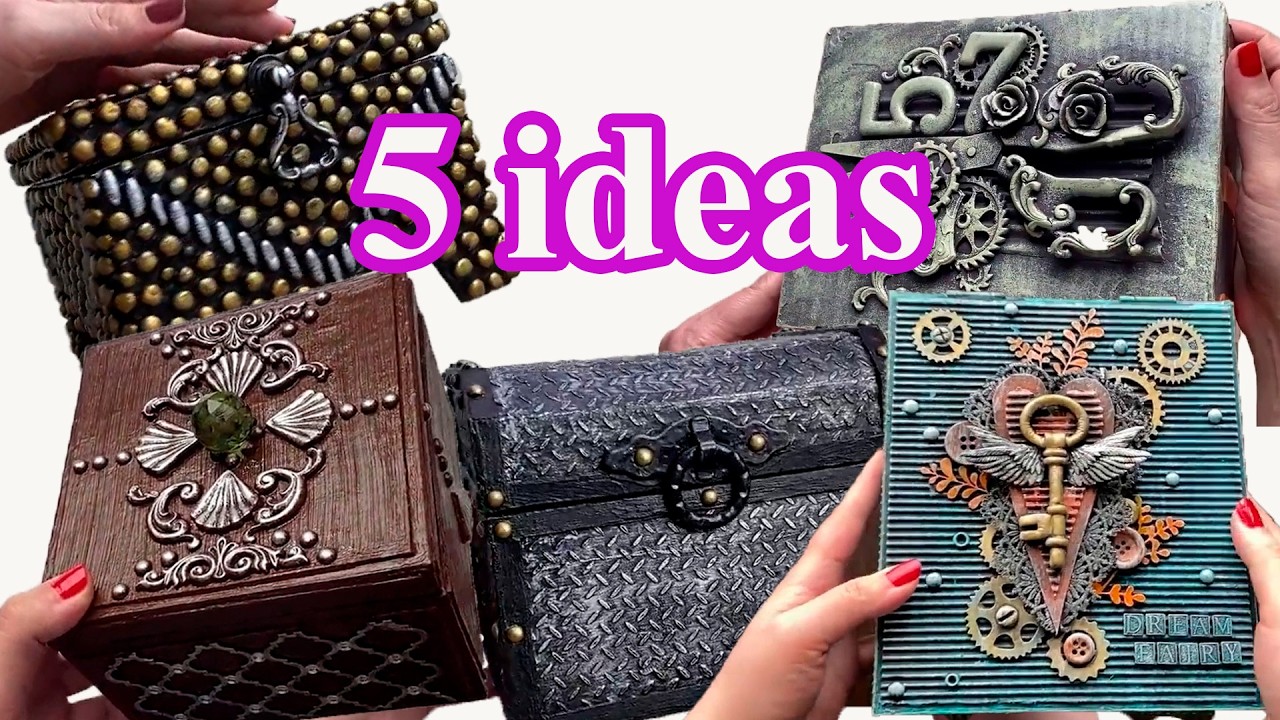 Top 5 Gorgeous DIY Cardboard Jewelry Boxes ✨ Upcycling Ideas You’ll Love