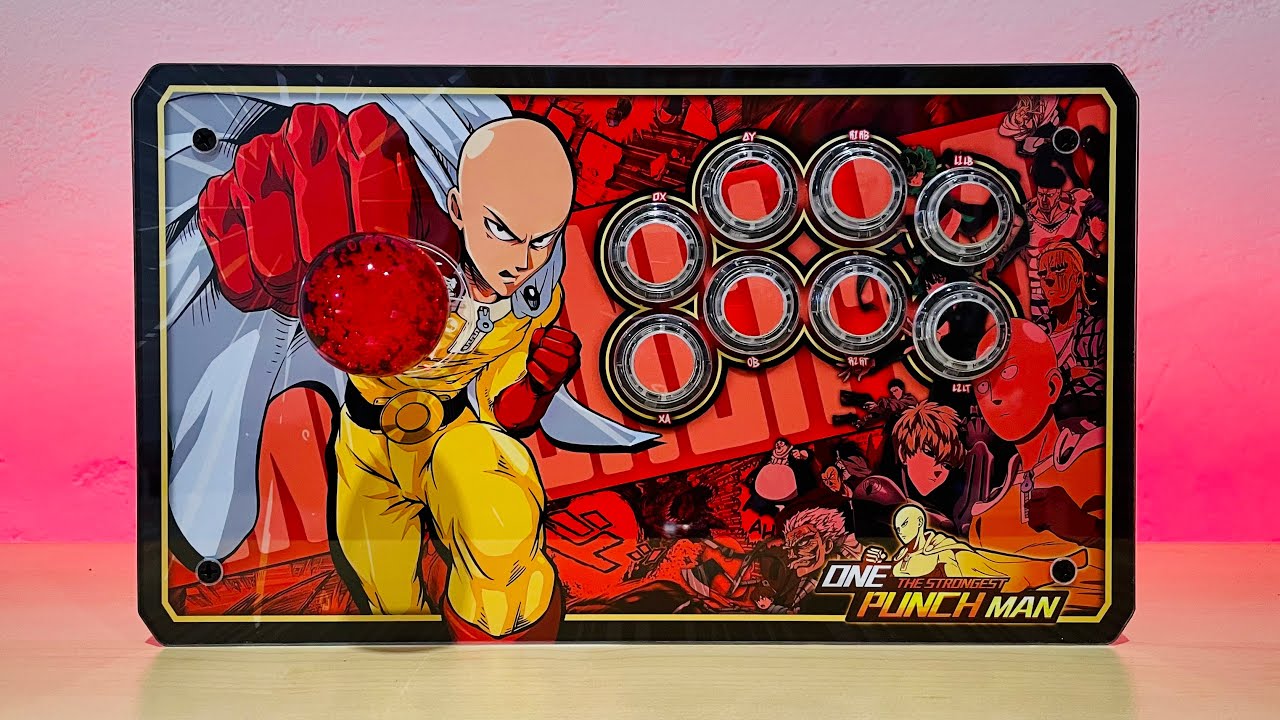 One Punch Man Mini•Dub Fightstick build for GMAN!