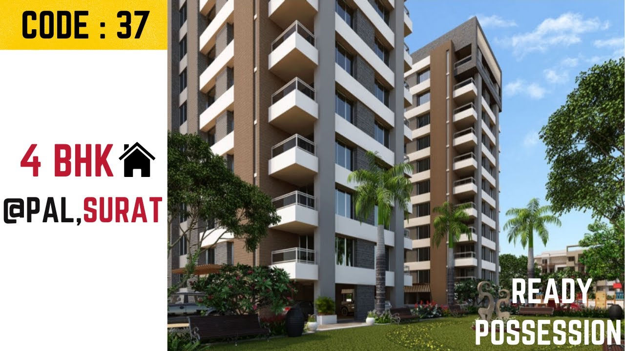 4 BHK Luxurious Flats for Sale in Pal, Surat! Ready Possession!
