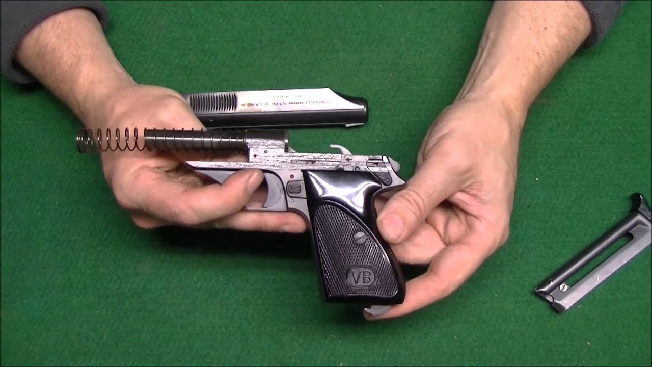 Selbstladepistole Bernardelli Mod 60 .22 lfb (LR) kleiner Einblick, zerlegen & zusammensetzen