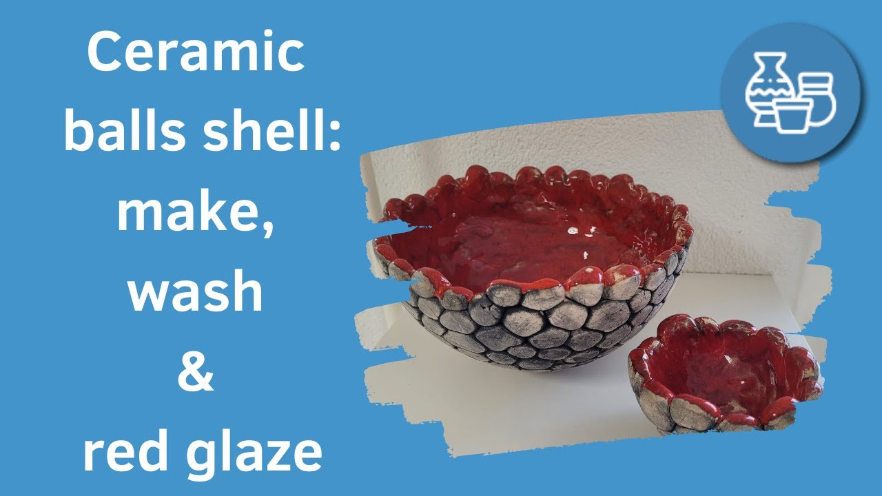 Live tutorial keramiek bolletjes schaal: maken, inwassen en glazuren / ceramic balls shell, Bertina