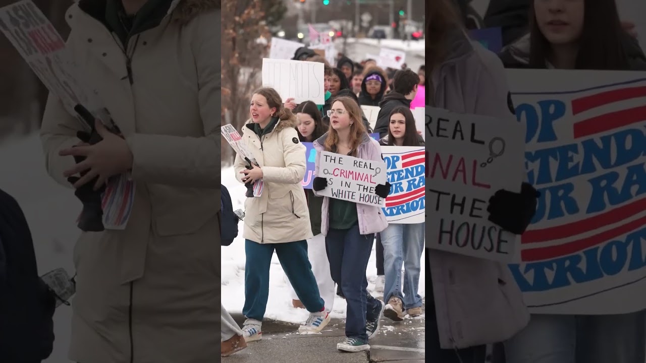 Anti-ICE protest: Nicolet High School students walk out of school