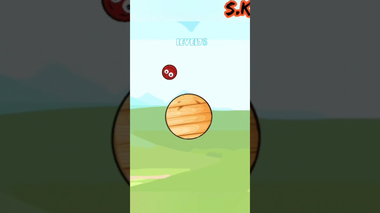 😱balance on the circular surface Red ball 5🔥 level 75🔥