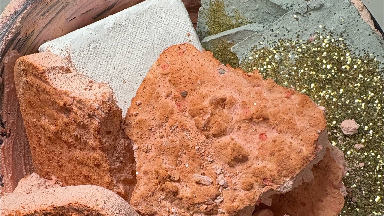 Soft Broken Slabs Crushed over JUMBO Gymchalk 