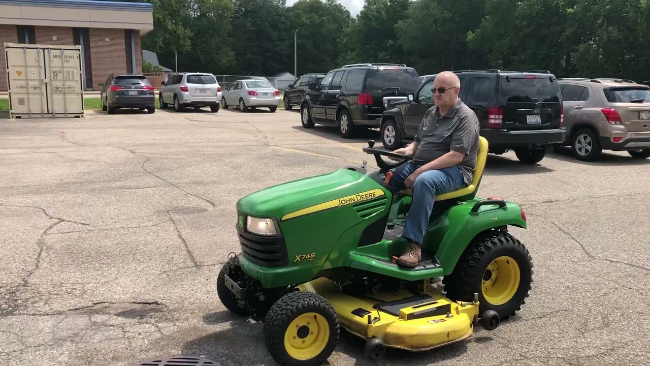 John Deere X748 Diesel 4x4 Lawn Tractor