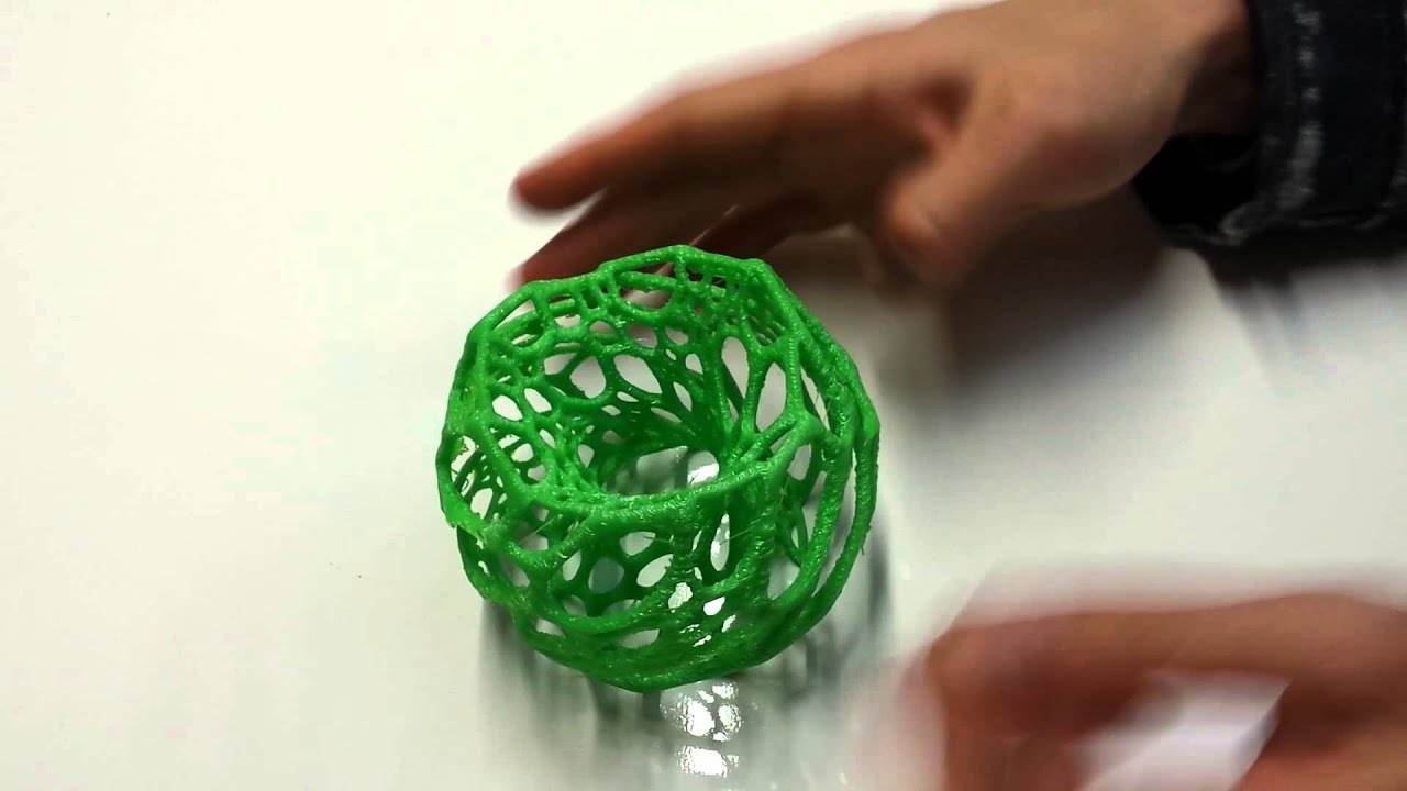 Cellular Lampshade 3D Printed in NinjaFlex - Flexible Filament