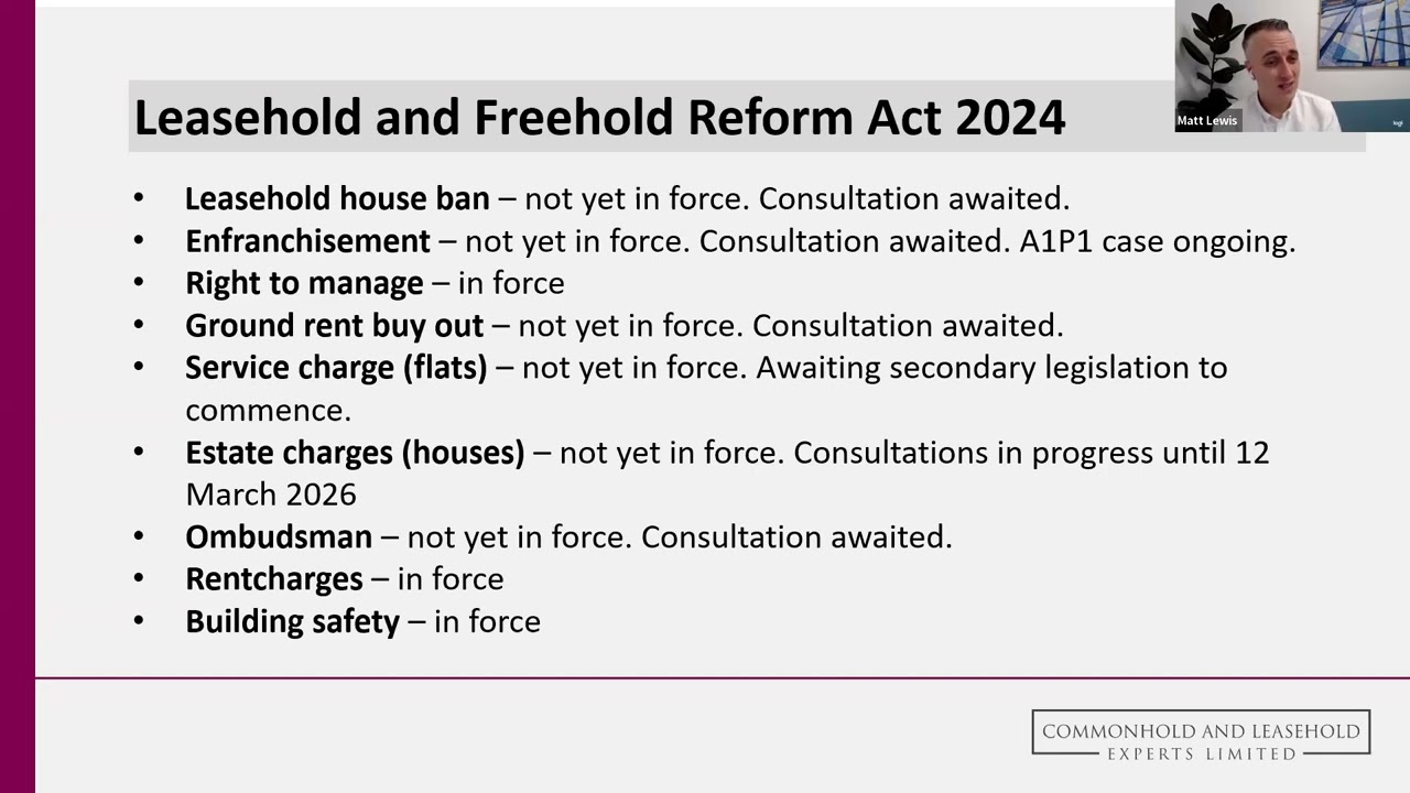 Knowledge Bank: Draft Commonhold and Leasehold Reform Bill - What just happened?!