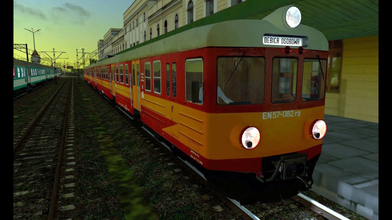 [MaSzyna] EN57-082 z wieczorną osobówką do Dębicy | PIERWSZE URODZINY KANAŁU