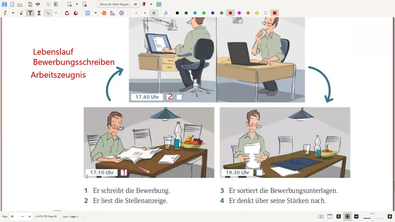 #waa maxay Nebensatz, Hauptsatz, bevor, während iyo nachdem.