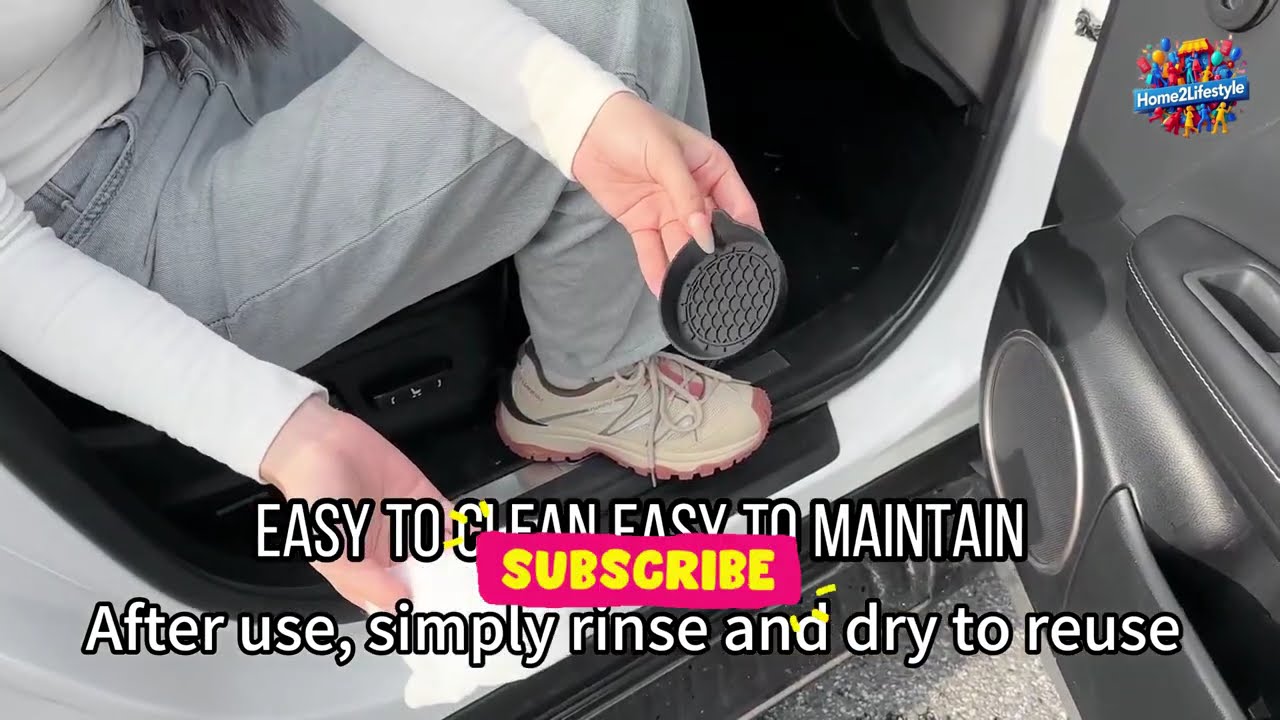 SINGARO Car Cup Holder Coasters 🚗 | Non-Slip, Stylish & Must-Have Car Accessory