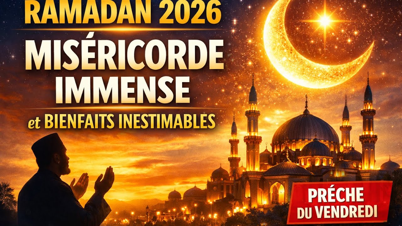 RAMADAN : UNE MISÉRICORDE IMMENSE ET DES BIENFAITS INESTIMABLES | PRÊCHE DU VENDREDI 13 FÉVRIER 2026