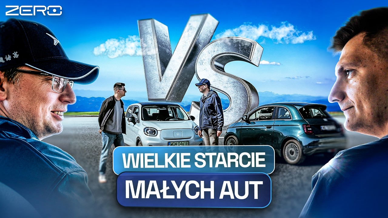 STARA SZKOŁA KONTRA ELEKTROW&Oacute;ZEK. FIAT 500 VS LEAPMOTOR T03