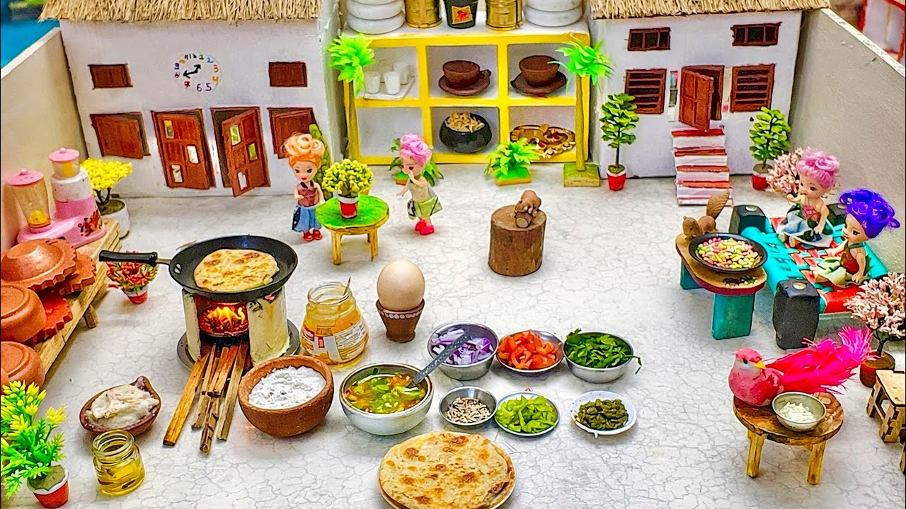 Miniature Village Morning Egg Paratha | Anda Paratha | Paratha Recipe | Miniature Village Cooking