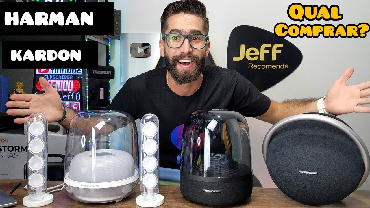 As melhores Caixas de som CUSTO BENEFÍCIO da HARMAN KARDON: ONYX STUDIO 8, SOUNDSTICKS 4 ou AURA 3?