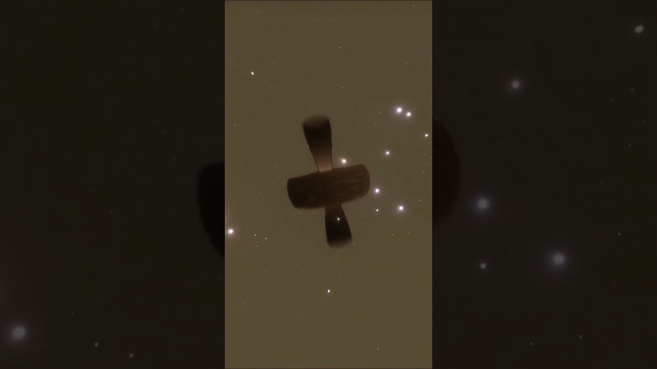 Stars Orbiting TON 618 Black Hole Simulation