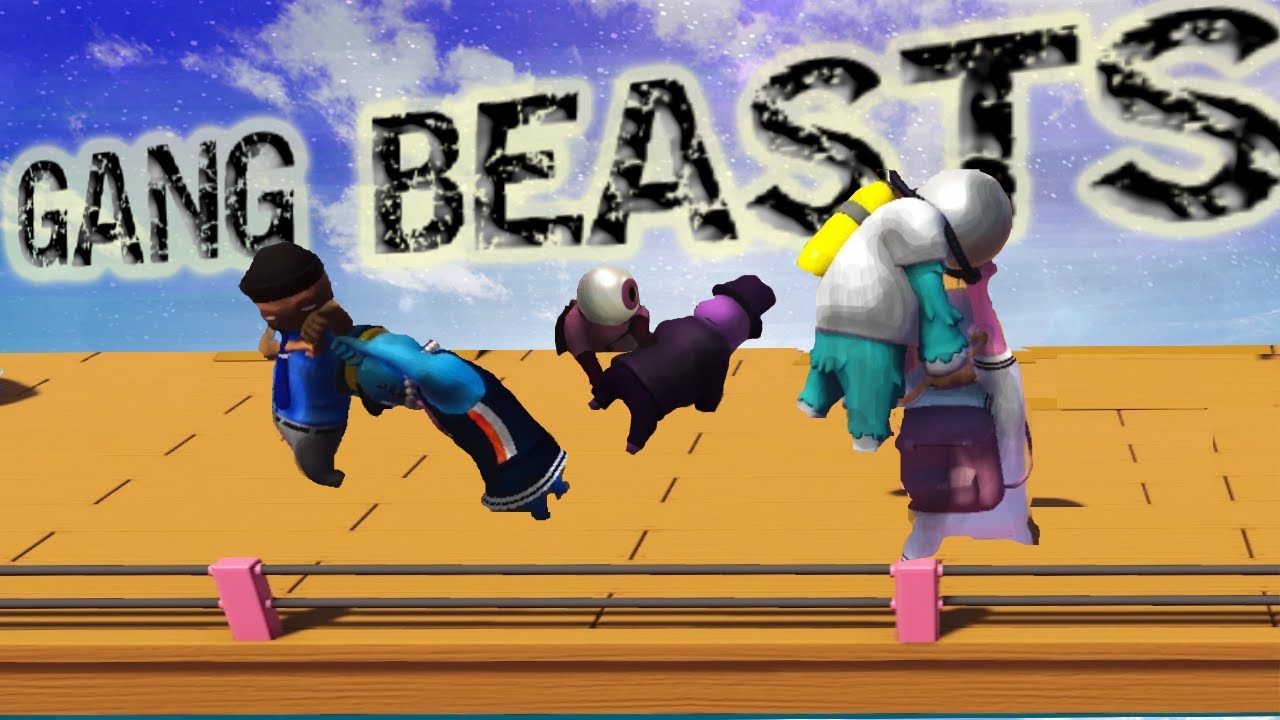 Four Nubbins Fight Each Other | Gang Beasts Gameplay