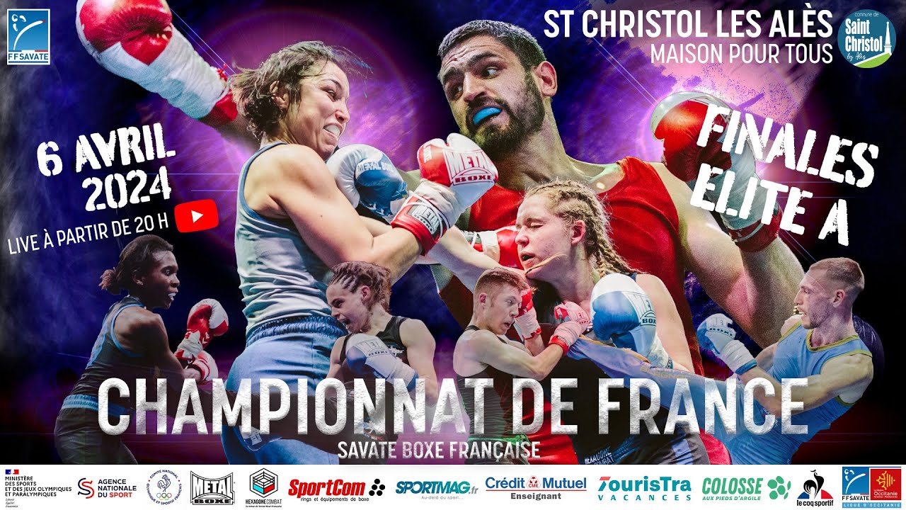 Live FINALES Championnat de France Savate Boxe Française ELITE A 2024