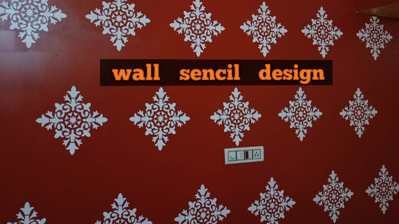 Wall sencil design wall painting design