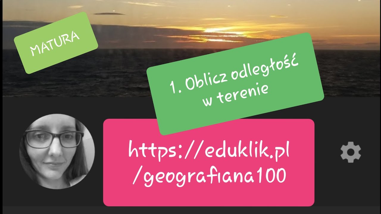 Matura 1 Oblicz odległość w terenie