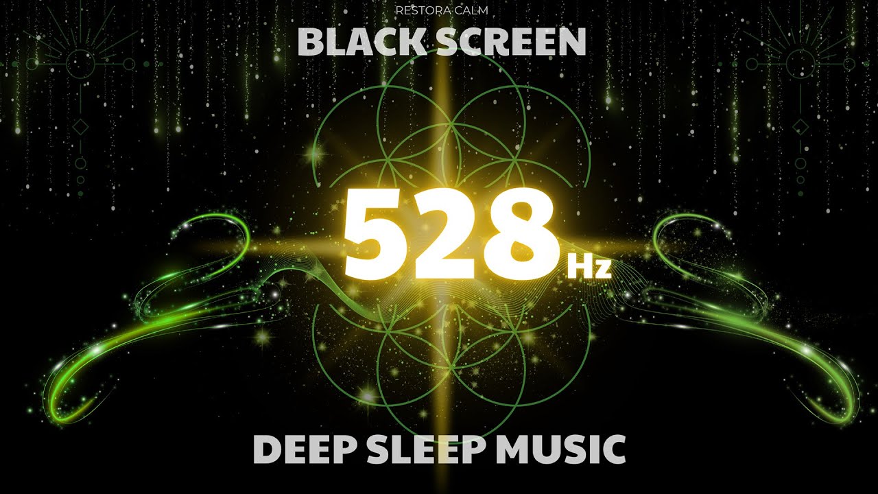 BLACK SCREEN SLEEP MUSIC | 528Hz Frequency for Emotional Healing and Restful Sleep