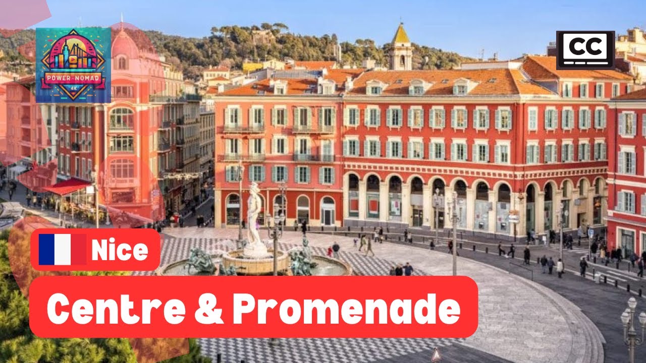 NICE 🇫🇷: City centre, English promenade 🌊 and green corridor 🌴 | #ILoveNICE | October 2024 | 4K
