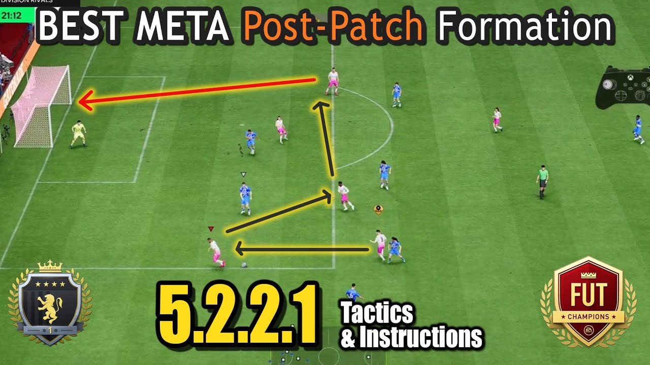 5-2-2-1 🐀 THE BEST META COUNTER ATTACK RAT FORMATION 🐀  EAFC 24 Tactics & Instructions w/Gameplay
