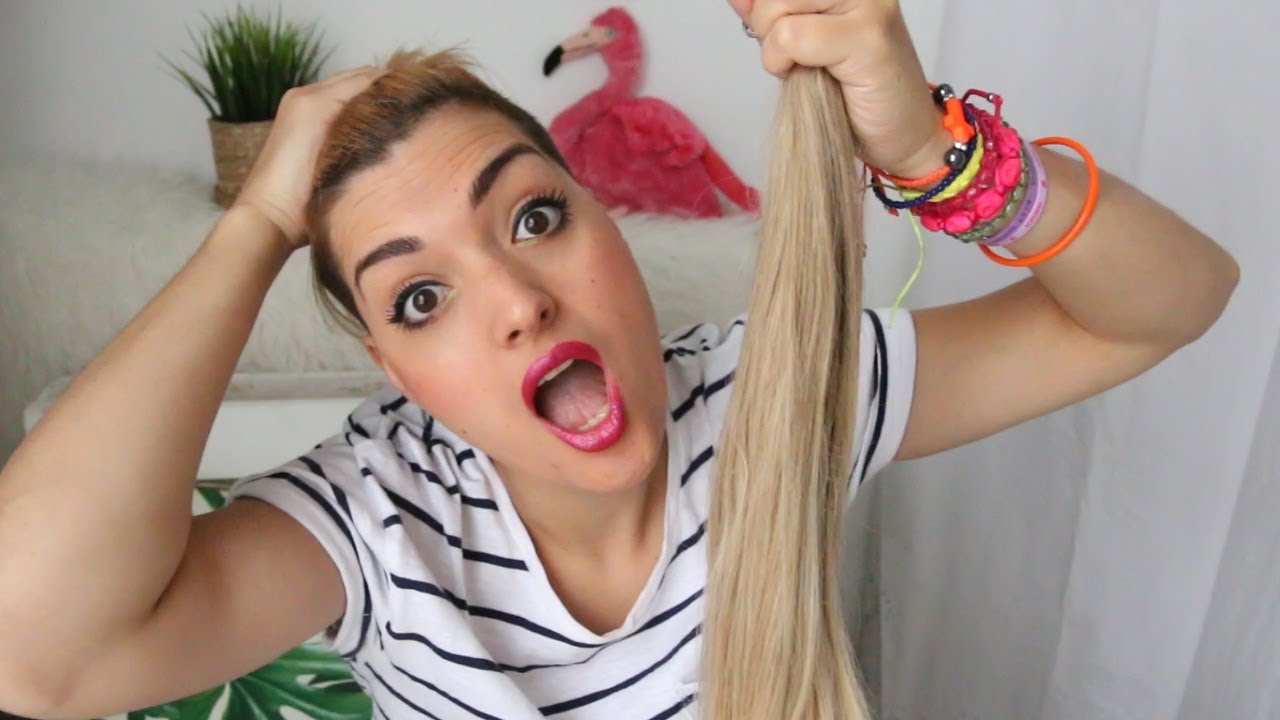 MIS NUEVAS EXTENSIONES Peinados fáciles con ellas para chicas rapadas o no!