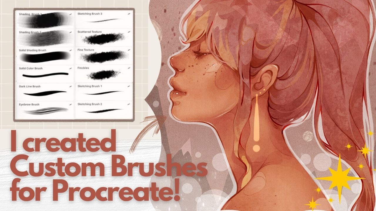 I created a Custom Brush for Procreate | Basic Brush | This is how I use them to create my art