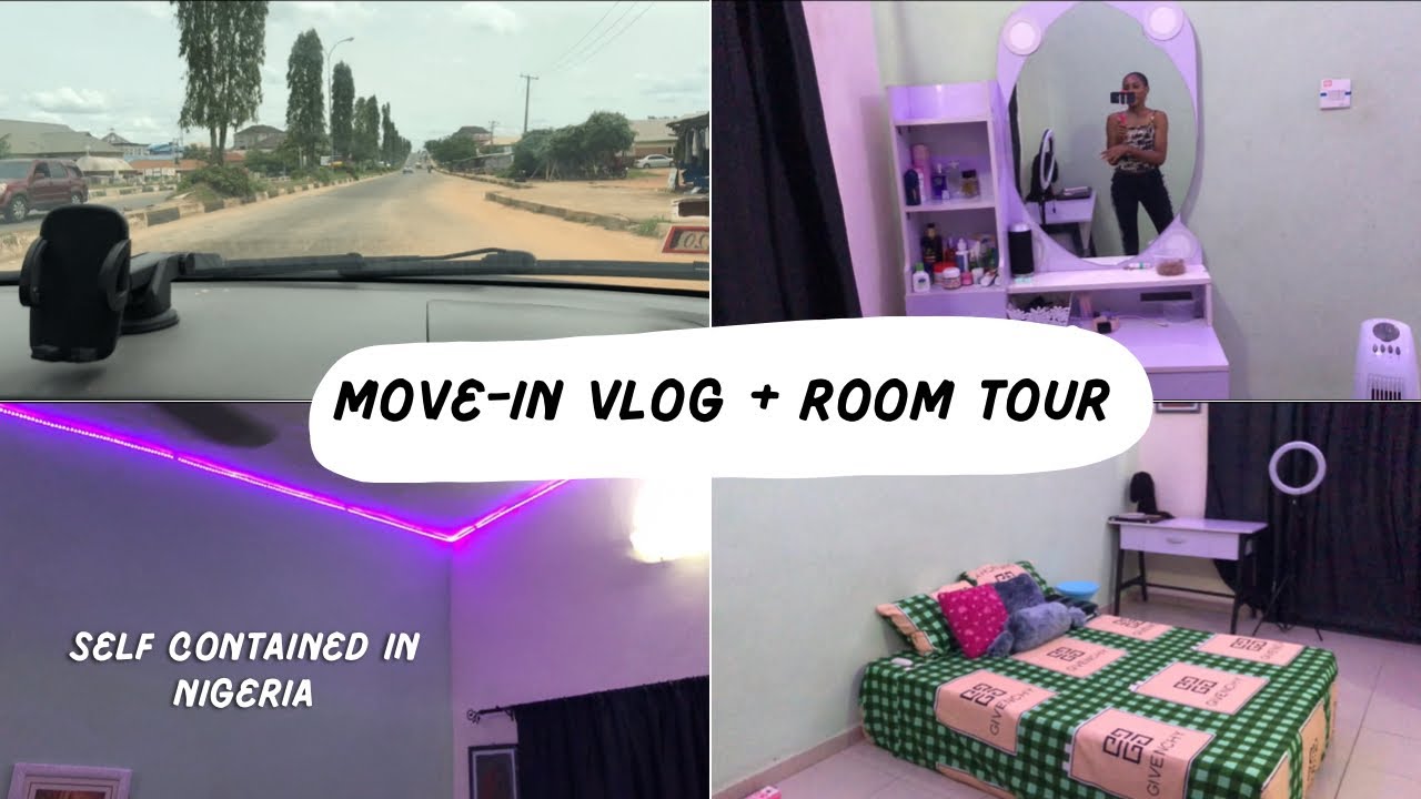 Move-in Vlog + Room Tour| Self con in Nigeria