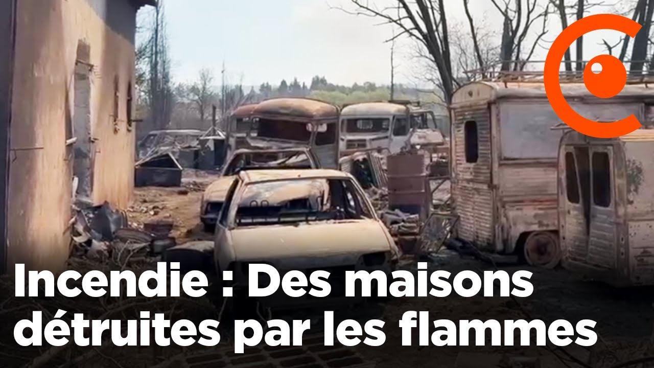 Aude : images impressionnantes des dégâts de l'incendie du siècle après le passage des flammes