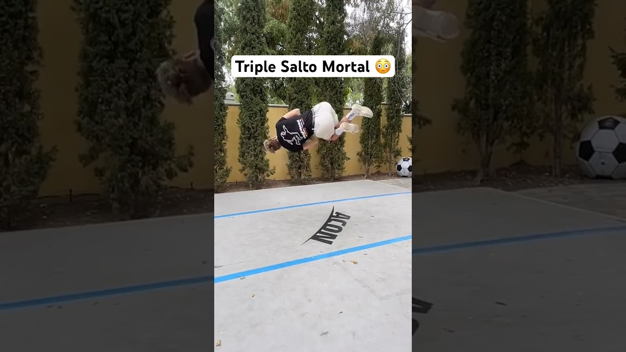 Triple Salto Mortal! #drewdirksen #tricking #parkour #voltereta #retos