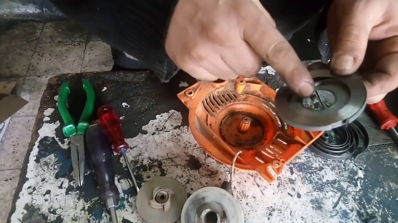 Odun testere motoru kırık kapak yayı nasıl tamir edilir