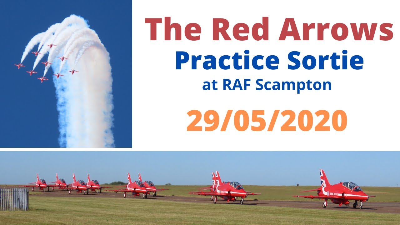 Red Arrows Practice Sortie- RAF Scampton 29/05/2020