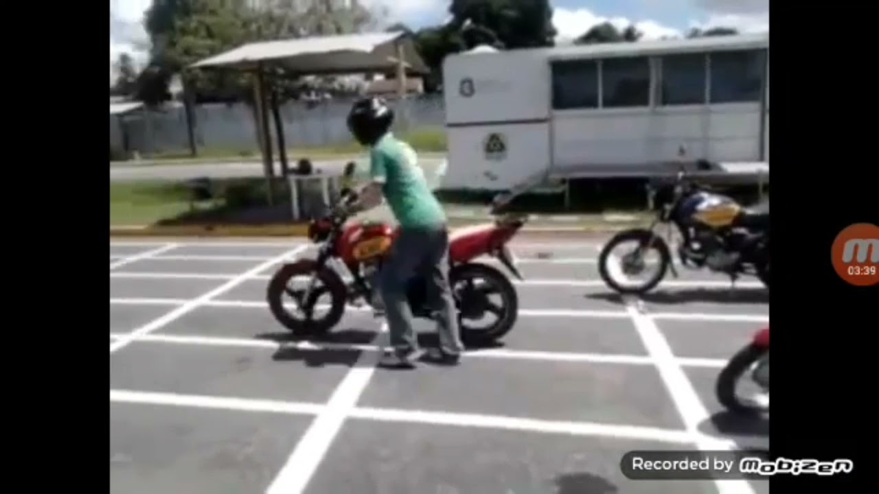 Explicação do exame prático de moto (Detran CE).