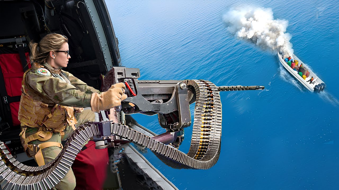 USAF Strongest Female Tests New GAU-18/A Machine Gun That Shocking the World
