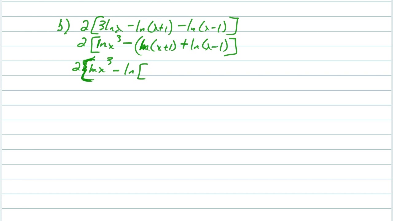 Try It - Expanding and Condensing Logarithms