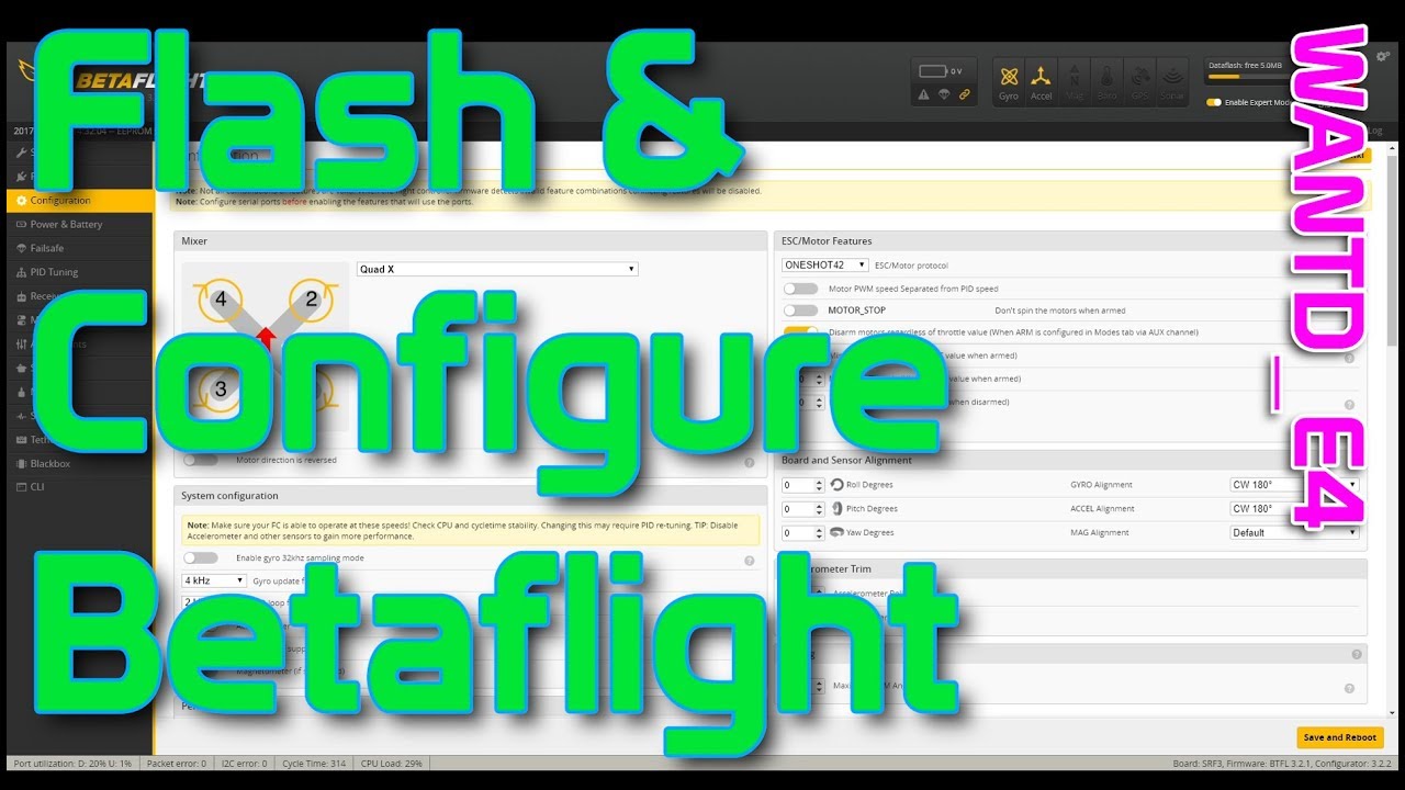 Install Betaflight, Flash Betaflight, Configure Betaflight | WANTD