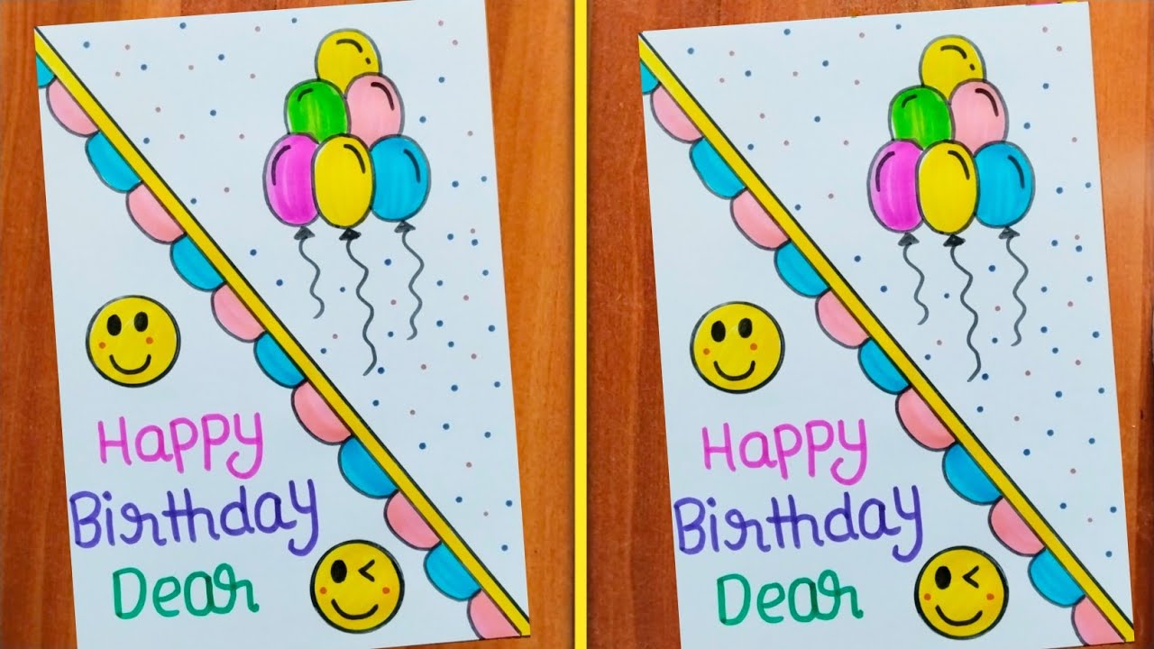 Happy Birthday Card Making / Birthday Greeting Card / Diy Birthday Card / Birthday Card Easy